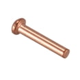 thumbnail image 5 of 200 Pcs 5/64Inch x 25/64Inch Round Copper Solid Rivets Fasteners, 5 of 8