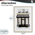 thumbnail image 4 of Stupell Industries Art Deco Paris Storefront Window Display Birch Framed Print Under Glass, 14 x 20, by Petals Prints Design, 4 of 8