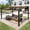 12*16, variant on MELLCOM Gazebo 10x13 with Adjustable Polycarbonate Roofs, All Aluminum Frame Permanent Pergola for Patio, Outdoor Freestanding Shelter, Dark Brown