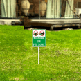 thumbnail image 5 of Kurmntregon No Poop Or Pee Zone Sign With Stake Dog Poop Signs For Lawn Rustproof Outdoor Aluminum Plaque Decorations Yard Supplies For Home Garden Lawn 8x12", 5 of 8