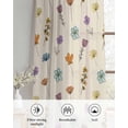thumbnail image 6 of Spring Flowers Sheer Curtains 54 Inch Length 2 Panels Set for Living Room/Bedroom, Vintage Wildflowers Country Pastoral Plants Kitchen Curtains Grommet Semi-Sheer Curtains Window Treatments 42"x54"x2, 6 of 7