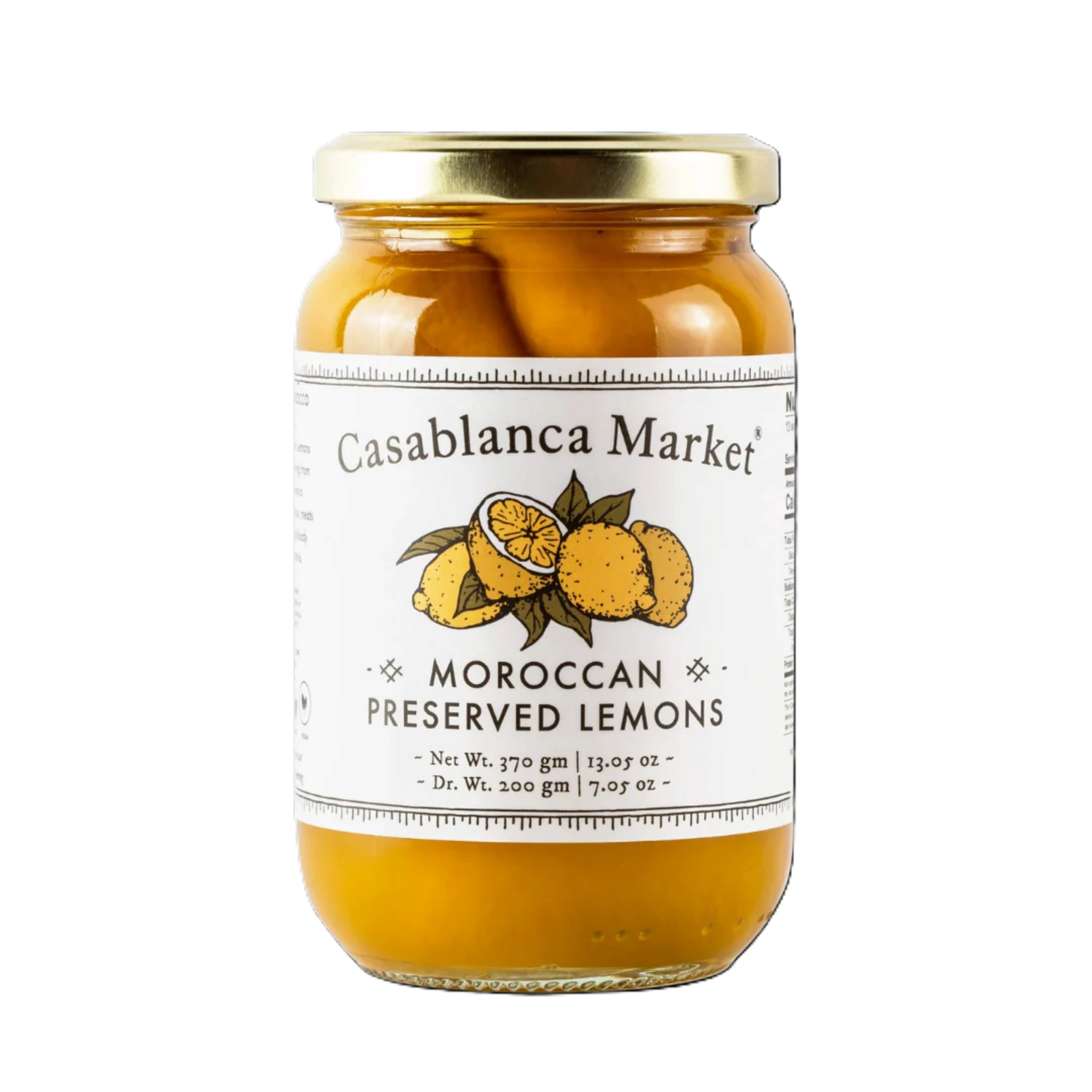 Casablanca Market Moroccan Preserved Lemons (13oz) & Harissa Hot Sauce (10.5oz) Bundle Pack