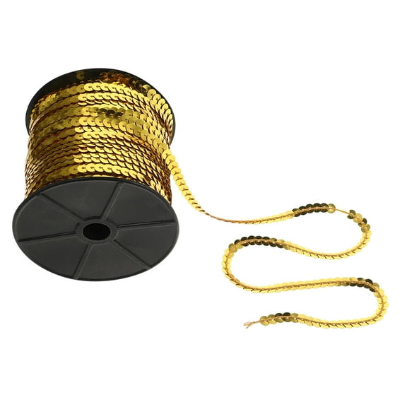 unbranded  Carnival Themed Sequin Ribbon Glitter Trim for Sewing Golden