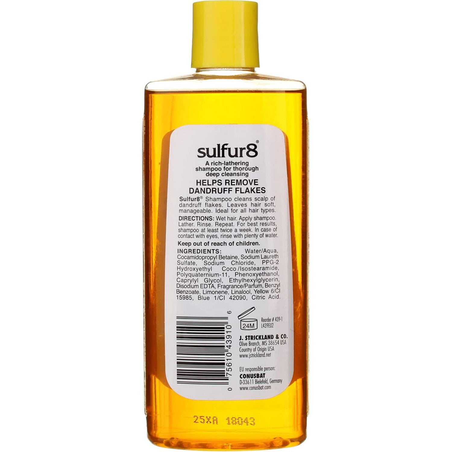 Sulfur 8 Medicated Shampoo For Dandruff - 7.5 Oz, 6 Pack