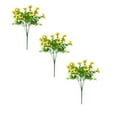 thumbnail image 2 of 3Pcs Yellow Simulated Pansies, Cyenie Artificial Pansy Bouquet Pansy Flowers for Flower Bed Fence Decoration Home Garden Ornament, 3 Bundles of Simulated Pansies, 2 of 5