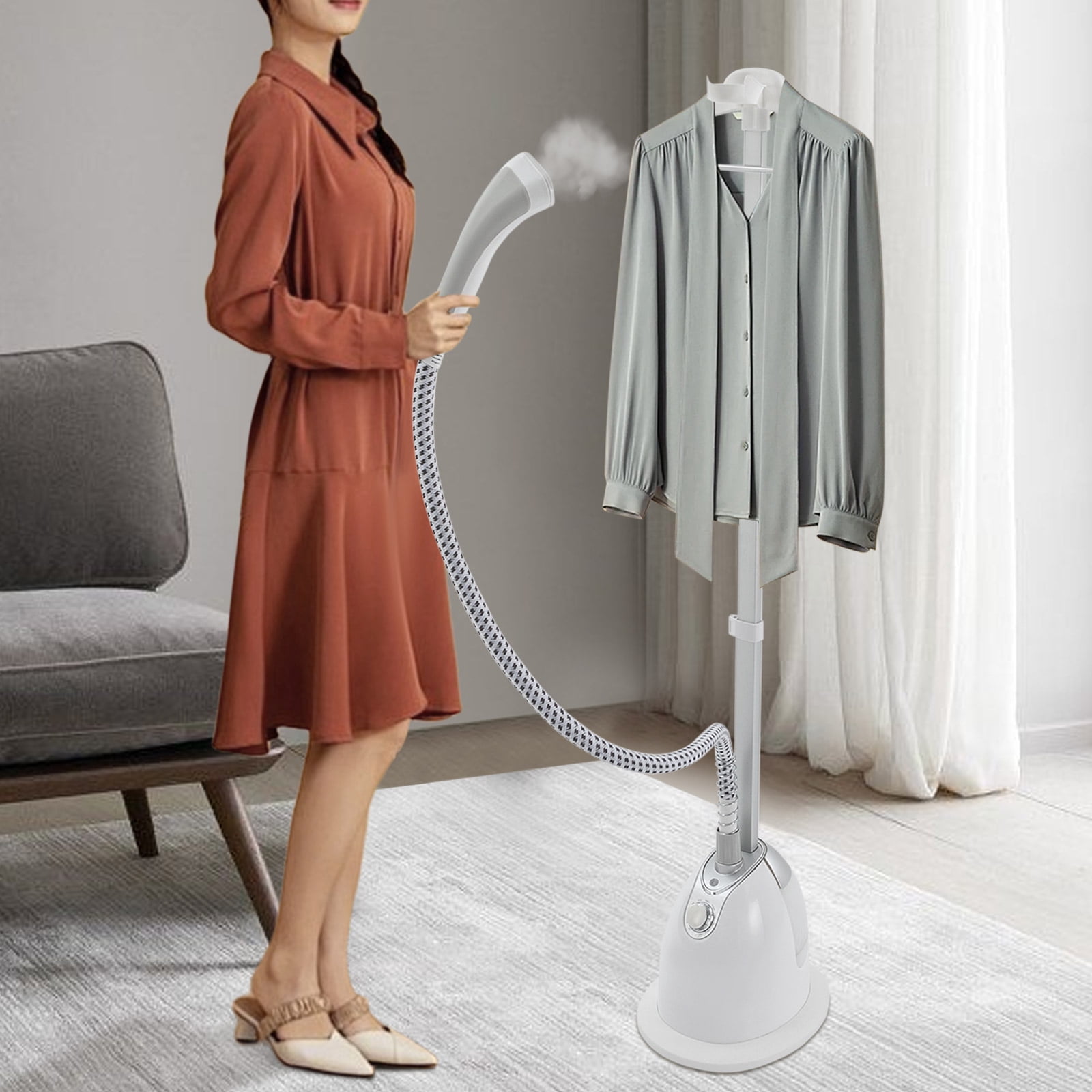 DUYIWAA Professional Garment Steamer Standing Steamer Clothes Steaming Wrinkle Remover with Ironing Board