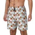 thumbnail image 1 of Fotbe Christmas Santa Claus Traje de Baño para Hombre – Shorts de Natación de Secado Rápido con Forro y Bolsillos-Large, 1 of 6