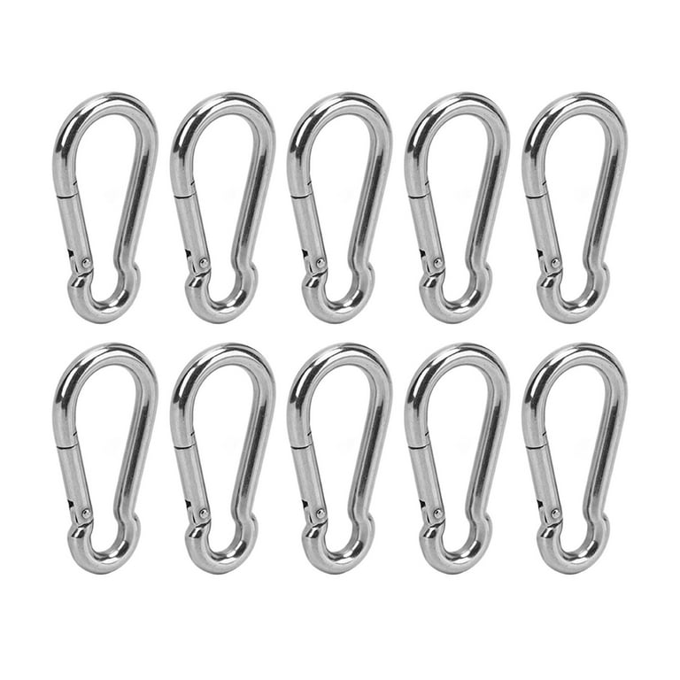 Spring Snap Hook, 10Pcs Buckle Bearing Easy Release Carabiner Clip For  Outdoor 9mm / 0.35in 