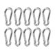 thumbnail image 1 of Snap Hook, Safety Buckle Carabiner Clip 10Pcs Stainless Steel Wide Application Easy Release Durable For Hiking ANGGREK Otros, 1 of 8