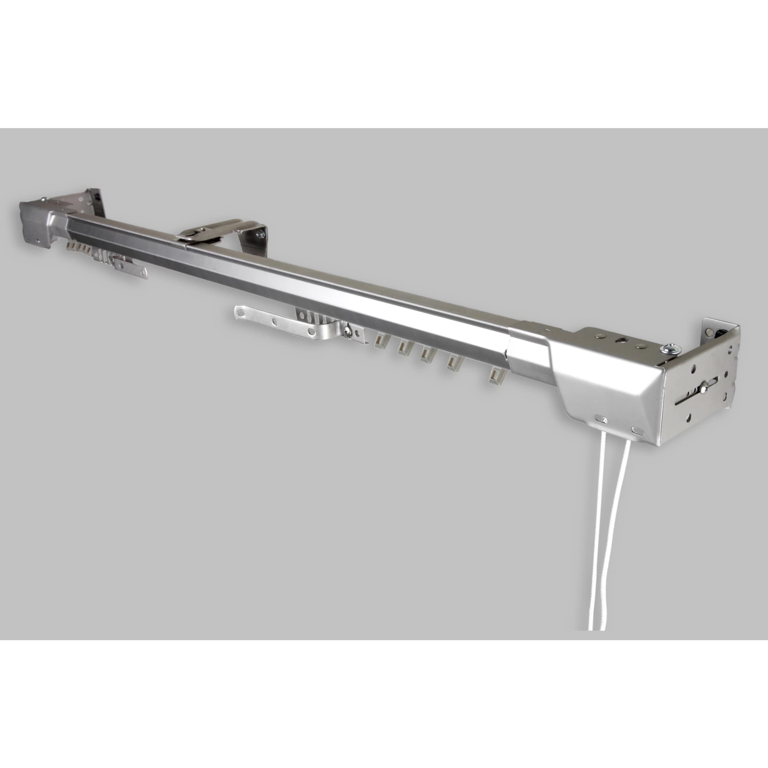 InStyleDesign Silver Heavy Duty Traverse Rod Center Open