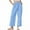 Blue, variant on Taqqpue Womens Plus Size Linen Pants Elastic Waist Drawstring Summer Loose Fit Pants Beach Casual Trousers with Pockets S-5XL