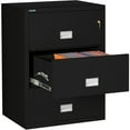 thumbnail image 3 of Phoenix Safe Lateral 31 inch 3-Drawer Fireproof File Cabinet with Key Lock, Water Seal, Black, LAT3W31B, 3 of 6