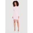 thumbnail image 2 of Women's Striped Long Sleeve Ribbed Knit Mini Dress, 2 of 3