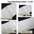 thumbnail image 2 of SUOSDEY Women Lace Up Corset Belt White Waist Cincher For Dress, 2 of 3