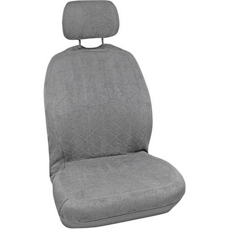 Bell Quilted Suede Seat Cover, Grey
