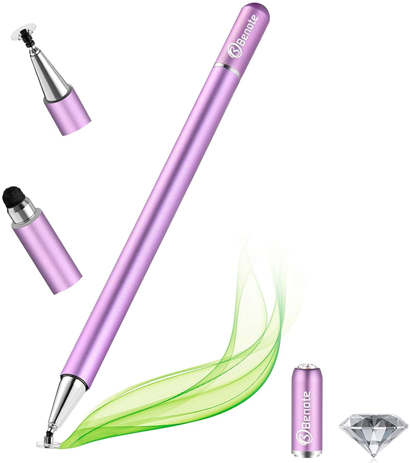 Stylus Pens for Touch Screens, Fine Tip Stylus Pen Drawing and Writing 2in1 Disc Tips High