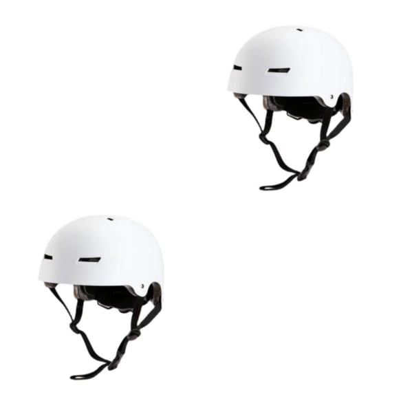 Eigraketly Cascos deportivos ABS: doble protección para mayor seguridad y comodidad al usar cascos de equitación para patinaje sobre ruedas blanco mate L(58-62CM) 2piezas