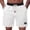 Gray, variant on Mens Shorts Jacquard Casual Cable Knit Drawstring Elastic Waist Summer Beach Lounge SweatShorts Texture Short Pants with Wide Contrast Waistban Black L