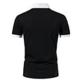 thumbnail image 4 of Njoeus Shirts For Men Golf Shirts For Men Men'S Cotton Zipper Lapel Short Sleeve Undershirts T-Shirt Casual Business Tops Shirt Black Shirts, 4 of 8
