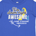 thumbnail image 4 of Inktastic Im Down Right Awesome Down Syndrome Awareness with Arrow Boys or Girls Baby T-Shirt, 4 of 5