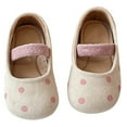 thumbnail image 1 of MIASHUI Chaussures de Ballerine pour Filles, Semelle Souple, Beige, 6.5-7 Ans, 1 of 6