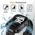thumbnail image 4 of Apple Watch Case, 2 in 1 Case Compatible with Apple Watch Series 10 46mm with Built-in Screen Protector, Straight Edge Hard PC Full Body Protective Cover for iWatch 46mm, Black, 4 of 11