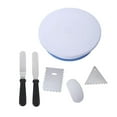 thumbnail image 2 of Baking Supplies with Cake Turntable, Aluminium Alloy Construction for Unmatched Durability, Cake Decorating Kit with Non Slip Surface for Steady Decorating, Icing Smoother, and, 2 of 8