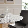 thumbnail image 6 of Modway Lippa 40" Round Terrazzo Dining Table in Gold White, 6 of 7