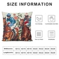 thumbnail image 5 of YINGXI  Roses Throw Pillow Cover,Kentucky Race Sport Cushion Case Decoration for Indoor Outdoor 12x12in, 5 of 5