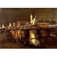 thumbnail image 2 of Levitan, Isaac Ilich 18x14 White Modern Wood Framed Museum Art Print Titled - The Illumination of The Kremlin, 2 of 4