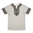 thumbnail image 4 of JAJAHO V Neck T Shirt For Men Ethnic Style Print Graphic Tees Casual Short Sleeve Summer Shirts Versatile Tops, 4 of 4