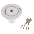 thumbnail image 1 of Tapa de tanque de con bloqueo, relleno de tapa de Gas con cerradura para barco, , camión, blanco Sharpla Bloqueo de tapa del tanque de combustible, 1 of 8
