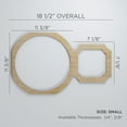 thumbnail image 3 of Ekena Millwork 18 1/2"W x 11 3/8"H x 1/4"T Small Hemingway Decorative Fretwork Wood Wall Panels, Walnut, 3 of 18