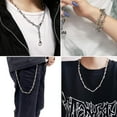 thumbnail image 4 of ChainsHouse Men's Necklaces Stainless Steel Punk Thorns Chains 6mm Width Chunky Chains Gothic Jewelry Gift, 22inch, 4 of 7