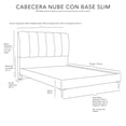 thumbnail image 4 of Box Base Cama Slim Matrimonial+Cabecera Nube Lila+Almohada 2Pack+Protector Cloud+Sabanas Softy+Edredon Homy, 4 of 8