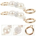 thumbnail image 4 of 2pcs Pearl Purse Extension Chain Delicate Bag Chain DIY Bags Replacement Chain, 4 of 9