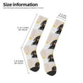 thumbnail image 5 of Fotbe Dachshund Sitting in Bathtub print Women's Men's Novelty Crew Socks Cotton Socks Knee High Socks for Walking,Running,Nurses,Pregnancy, 5 of 9