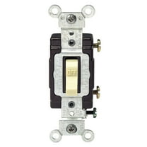 Leviton 05501-LHI Lighted Commercial Grade Toggle Switch, 15 Amp, Ivory
