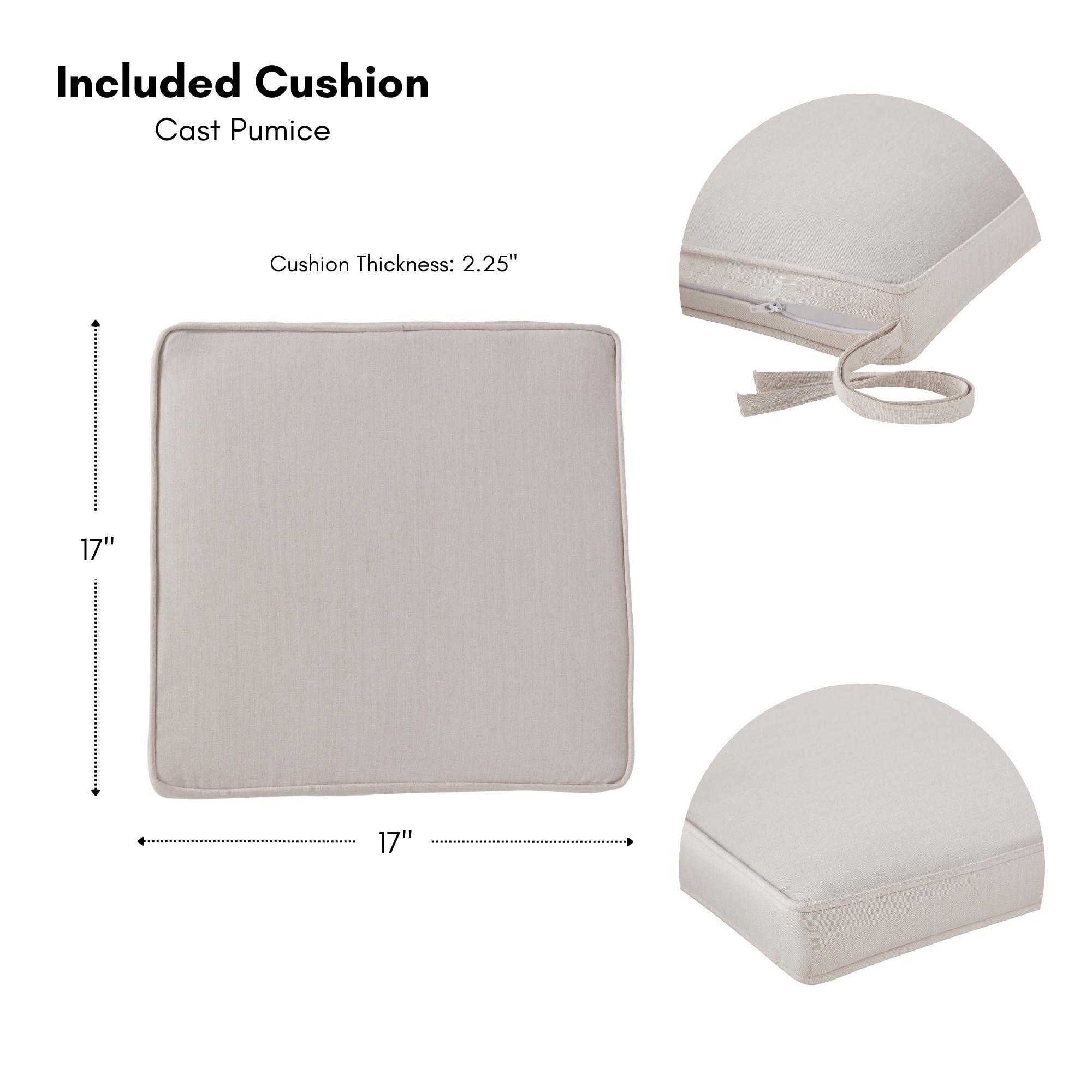 Outdoor PE Wicker Foldable Reclining Chair with Sunbrella Cast Pumice Seat Cushion