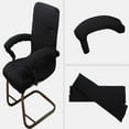 thumbnail image 5 of Abbracc Computer Chair Armrest Cover Swivel Armchair Arm Slipcover Protector Black, 5 of 5