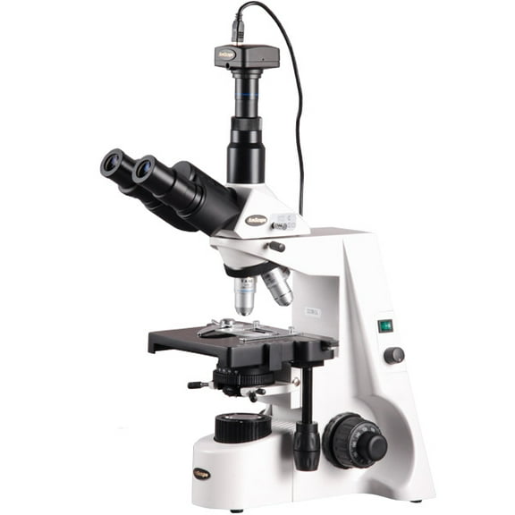 AmScope 40X-2500X Infinity Kohler Biological Compound Microscope   Camera New