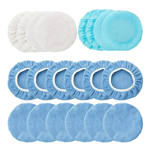 20 almohadillas de microfibra para pulir coches, aplicadoras de cera para sellar esmaltes. 5 a 6 pulgadas 20 piezas