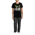 thumbnail image 4 of CafePress - Fantasy Wolf Women's Dark Pajamas - Women's Short Sleeve Print T-Shirt and Pants Dark Cotton Pajama Set, 4 of 7