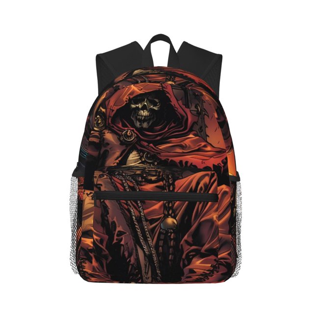 Balery Dark Skull King Throne Mochila para Mujeres y Hombres, Mochila Ligera Casual para Viajes, Mochila Clásica Básica para la Universidad
