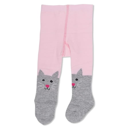 Dkny Control Top Opaque Tights - 1 Pair Opaque Cat Design Tights (Infant & Toddler)