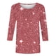 thumbnail image 5 of Tejiojio Women's Sequin Top Round Neck 3/4 Sleeves Sparkly Casual Party Blouse S-2XL, 5 of 5