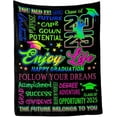 thumbnail image 2 of Graduation Soft Throw Blanket 2025, Birthday High School College Graduation Gifts for Daughter Son from Mom Dad, Class of 2025 Graduation Blanket Gifts for Him Her, 2 of 5