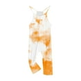 thumbnail image 6 of Odeerbi Kids Girls Summer Jumpsuit Tie-dye Bib Overalls Casual Sleeveless Rompers Long Pants with Pockets 5-14 Years White, 6 of 6