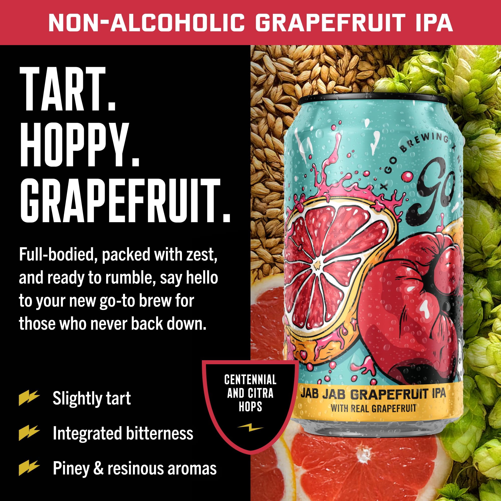 Go Brewing 12-Pack Non-Alcoholic Craft Beer Variety – NA Beer, Low-Calorie, Classic Ingredients, Light Beer & IPA Ideal for Any Occasion,  Non-Alcoholic, Alcohol Alternative Drinks, 12 oz