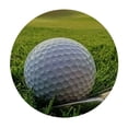 thumbnail image 4 of Sheronv Golf Ball Golf Club Grass Round Table Cover 100% Polyester Stain Resistant Washable Indoor Outdoor Tablecloth Kitchen Dining Wedding Parties Farmhouse Waterproof Fabric 31"-35, 4 of 8